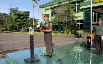 Makodim Laksanakan Latihan Defile Setelah Kegiatan Upacara Bendera