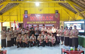 Babinsa Koramil Singosari Dukung Penuh Kegiatan Pramuka