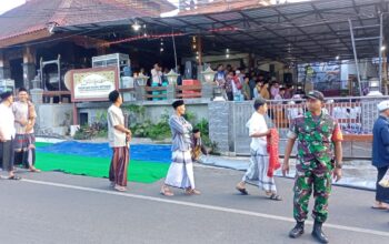 Serda Bambang Amankan jalannya Sholat Idul Adha