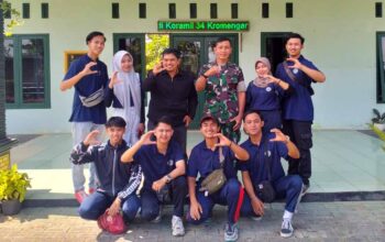 Batuud Koramil 0818/34 Kromengan Kukuhkan Semangat Pengabdian Mahasiswa KKN UM di Desa Jambuwer