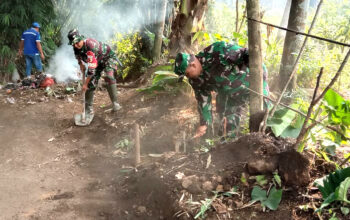 jaga lingkungan bersama koramil 0818/18 Bululawang