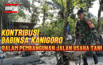 Babinsa Kanigoro: Membangun Jalan Usaha Tani untuk Kemajuan Pertanian