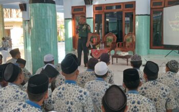 Wasbang Danramil Pagelaran untuk semangat Nasionalisme