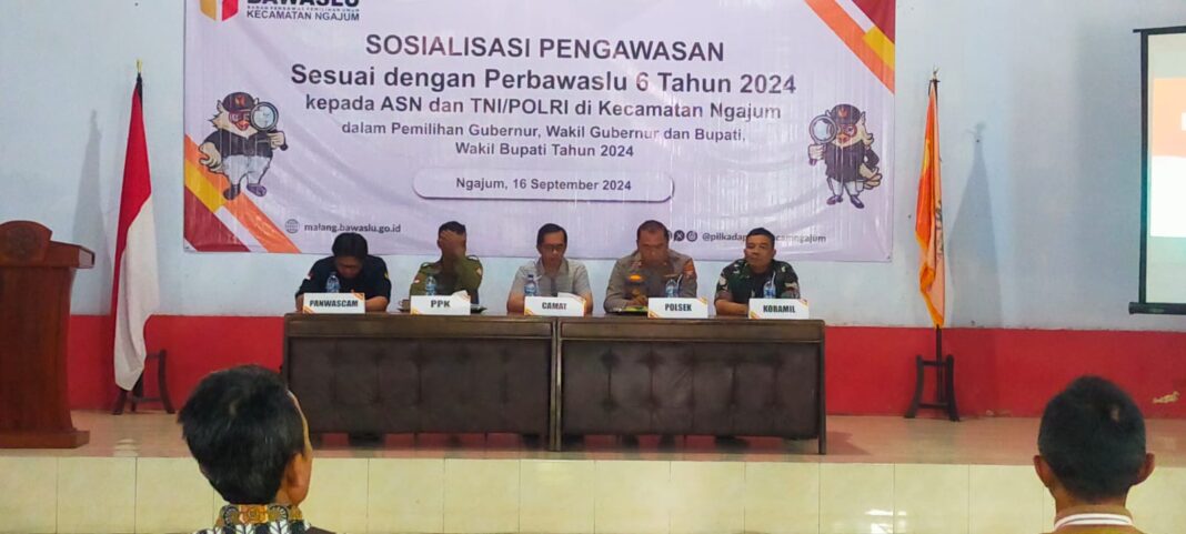 Sinergi TNI-Polri dan Muspika Ngajum Perkuat Netralitas Pilkada 2024