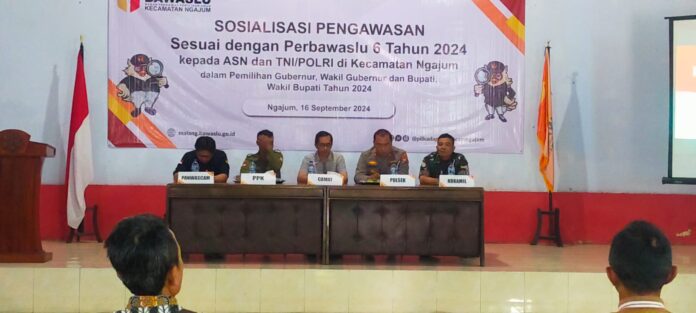 Rapat sinergitas TNI-Polri bersama Muspika Ngajum menjaga netralitas Pilkada 2024