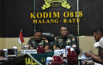 Koorsahli Kasad Kunjungi Kodim 0818 Malang-Batu