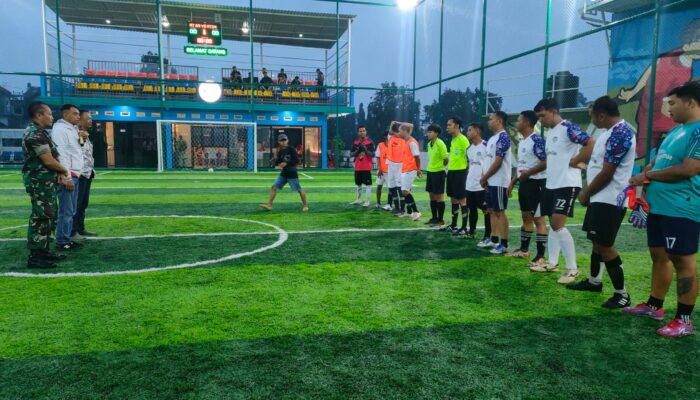 Ceremonial pembukaan Mini Soccer Bulukerto League 2024 di Desa Bulukerto, Kecamatan Bumiaji.