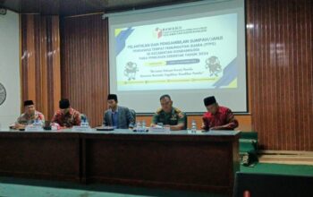 Danramil Kapten Inf Joko, Jadi Saksi Pelantikan PTPS