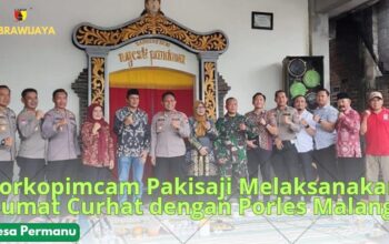 Diskusi interaktif Jumat Curhat di Desa Permanu bersama warga dan aparat