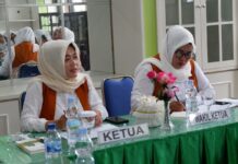 Evaluasi Kinerja Bulanan, Ny. Diane Yuda Sancoyo Pimpin Rapat Persit KCK Kodim 0818 Ketua Persit Kodim 0818 Ny. Diane