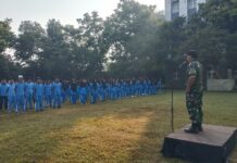 Siswa SMK Mutu Gembleng Mental dan Fisik Bersama Koramil Gondanglegi Koramil Gondanglegi