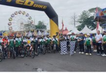 Gowes Akbar Kodim 0818 : Dari Blitar hingga Lumajang Ramaikan HUT ke 80 di Stadion Luar Kanjuruhan fine bike kodim 0818